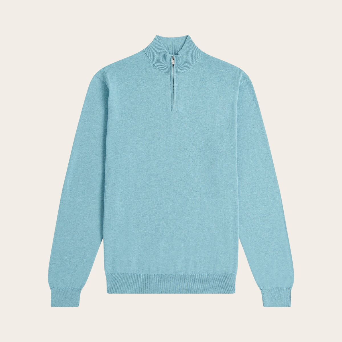 Seawool Half Zip Light Blue