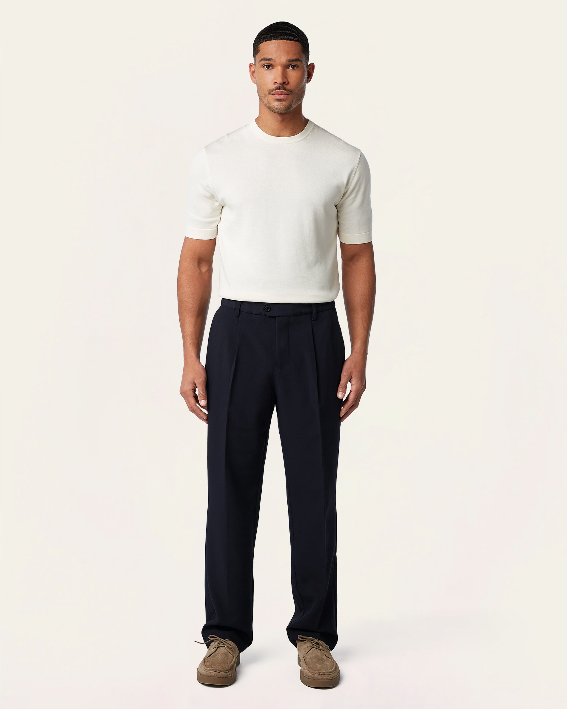 Straight Classic Pants Navy