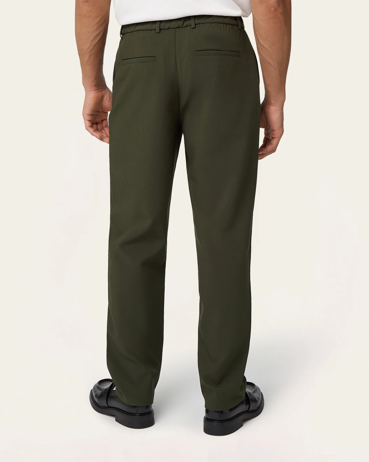 Straight pants Dark Green
