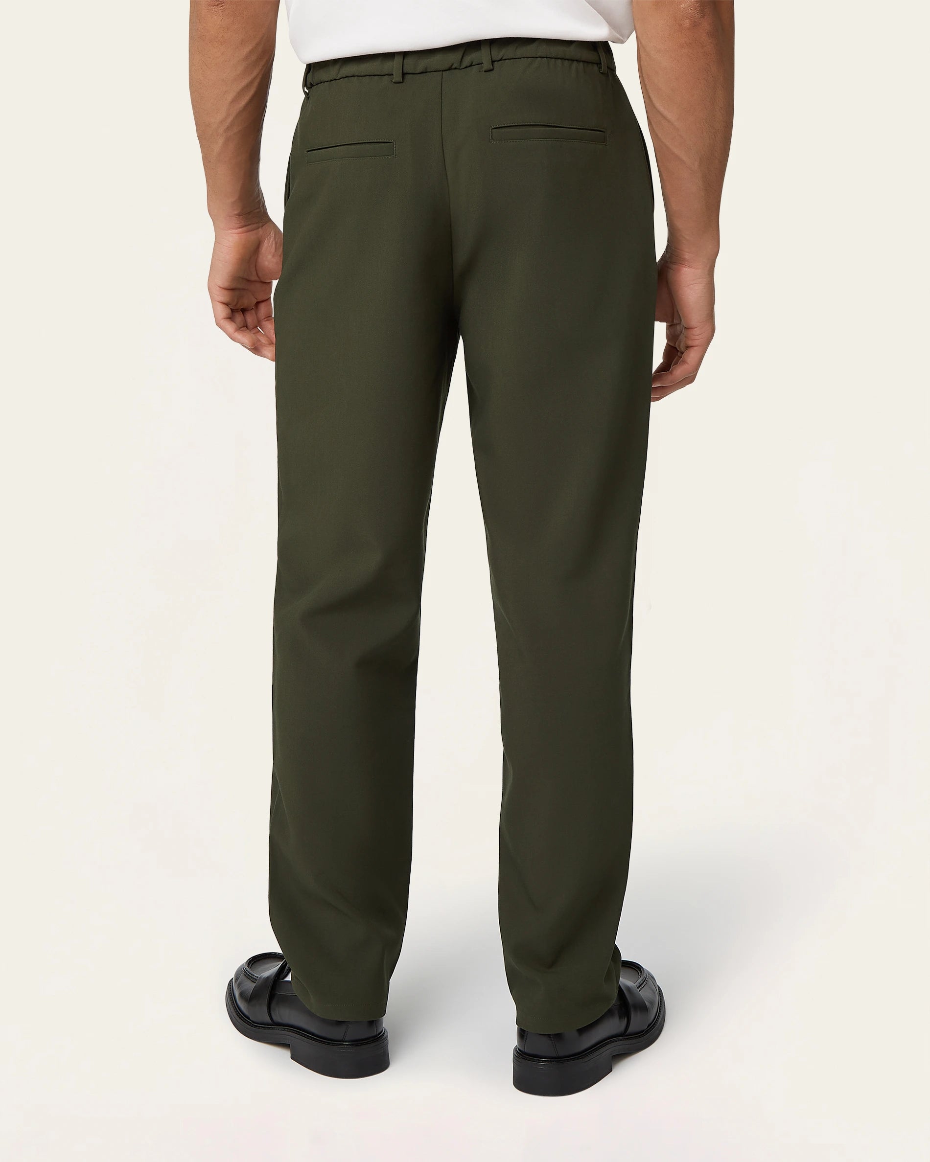 Straight Classic Pants Dark Green