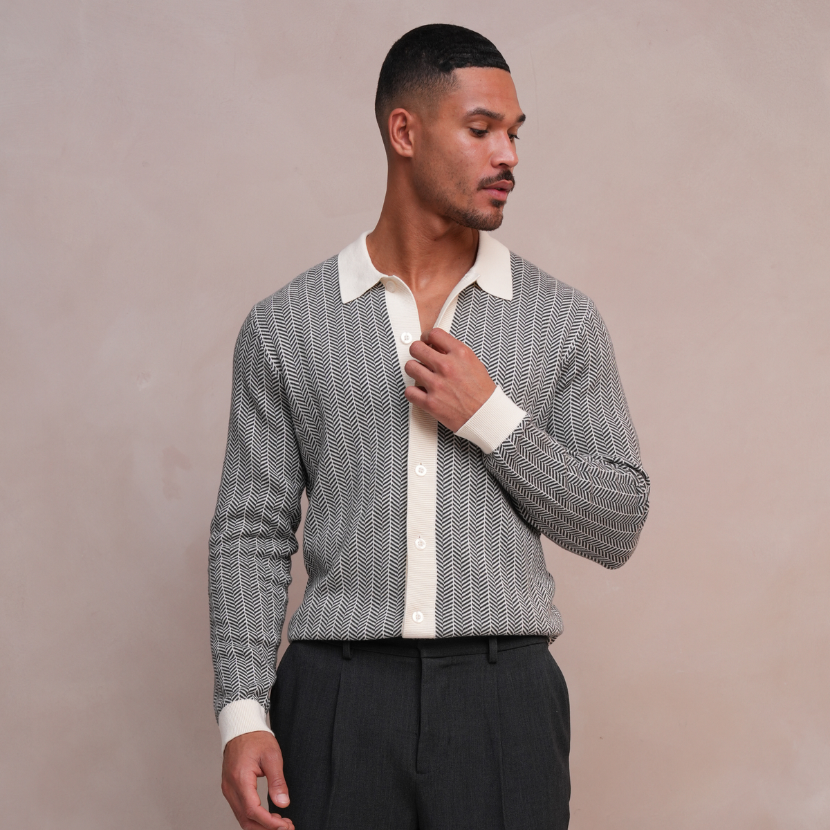 Schöne Cardigan Dark Grey