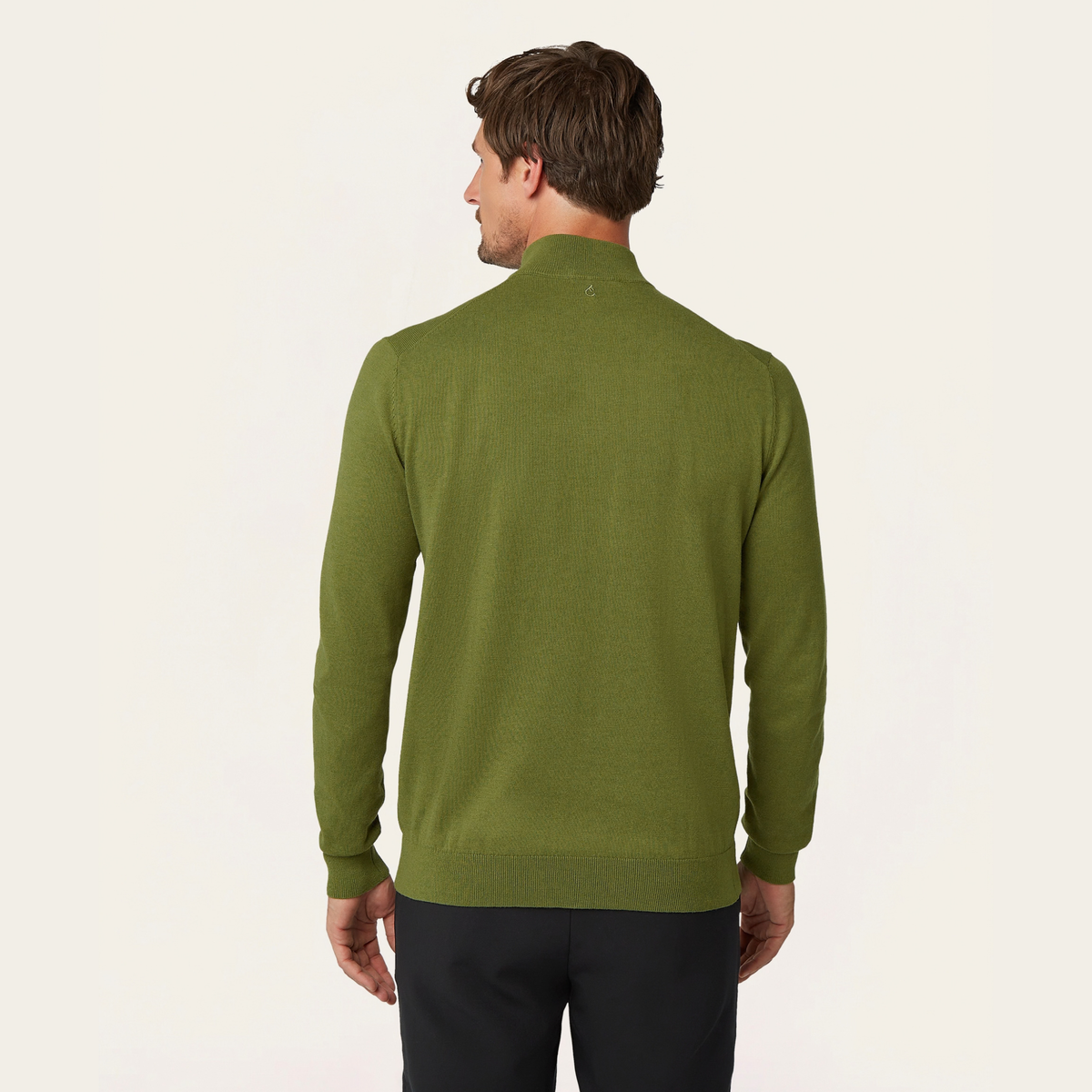Seawool Half Zip Olive