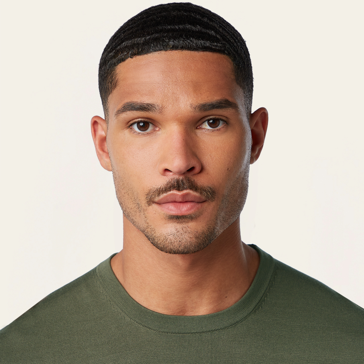 Knitted t-shirt Dark Olive