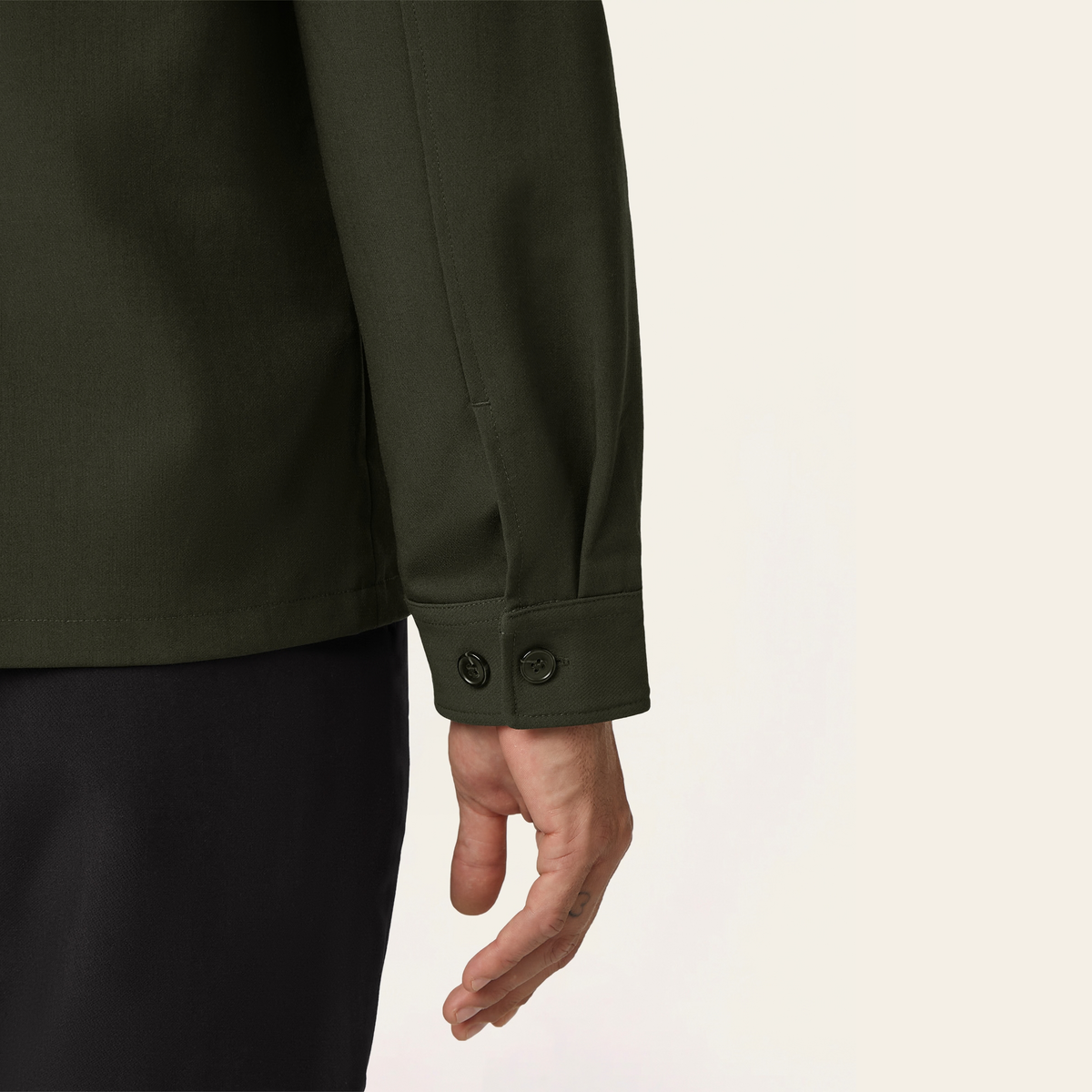 Shirt Jacket Dark Green