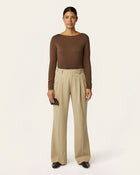 Boatneck Knit - Brown