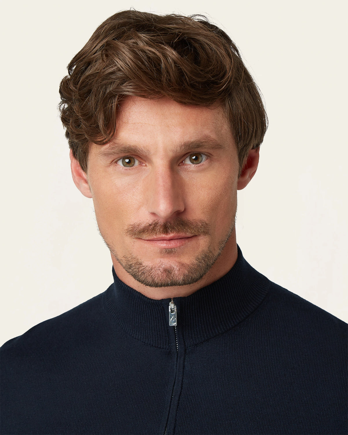 Seawool Half Zip Navy