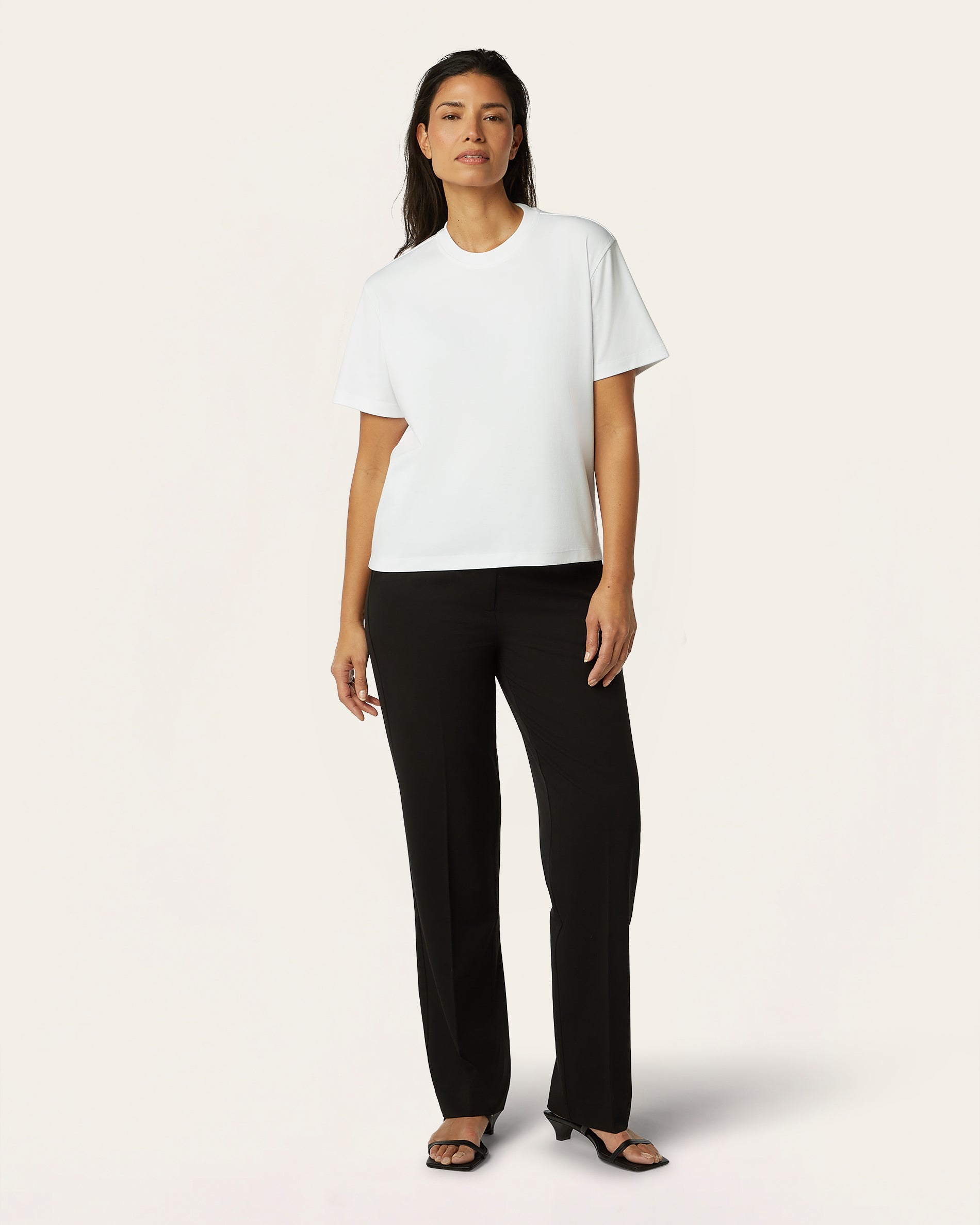 Interlock Boxy T-shirt - White