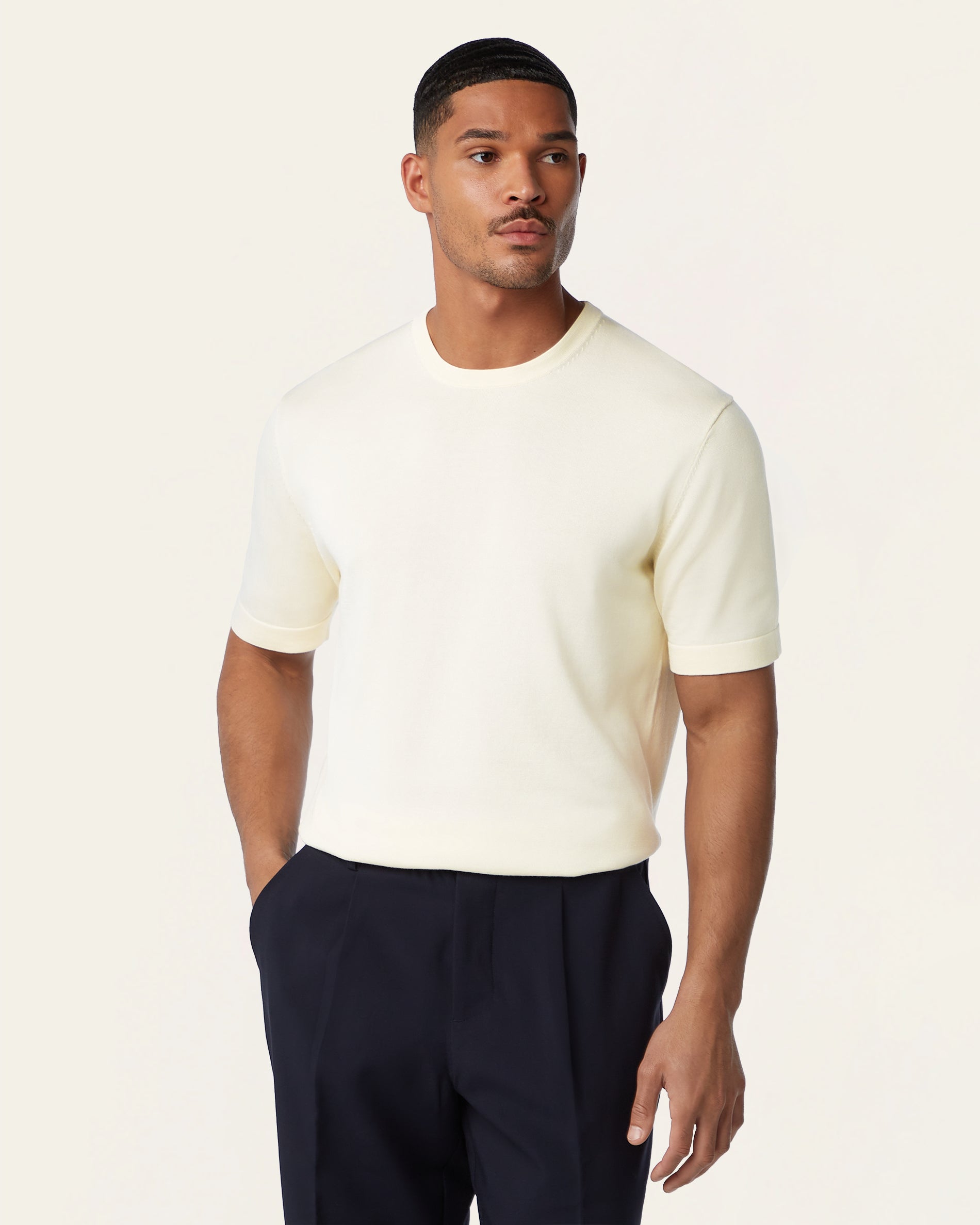 Knitted t-shirt Off white