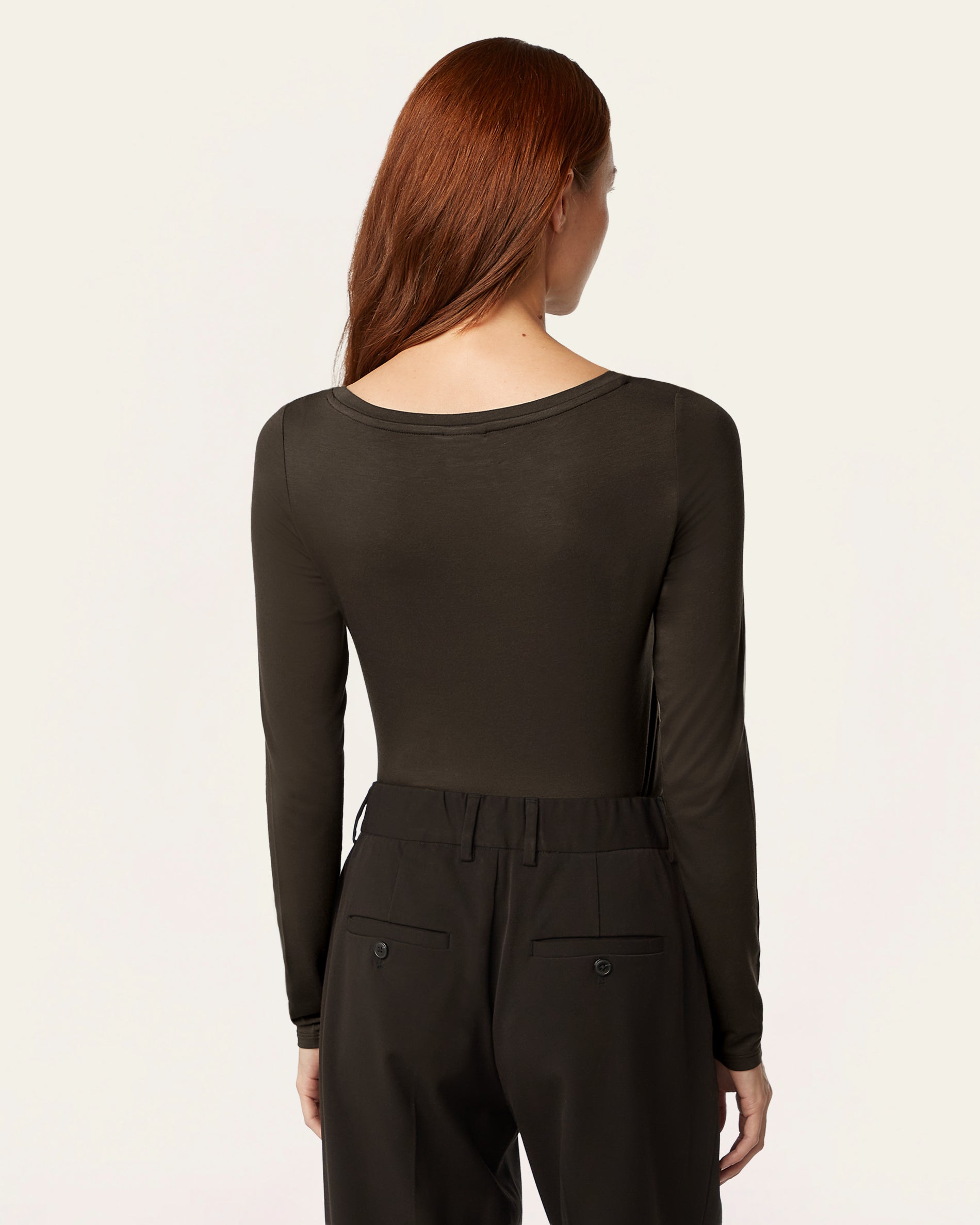 Boatneck Knit - Dark Brown