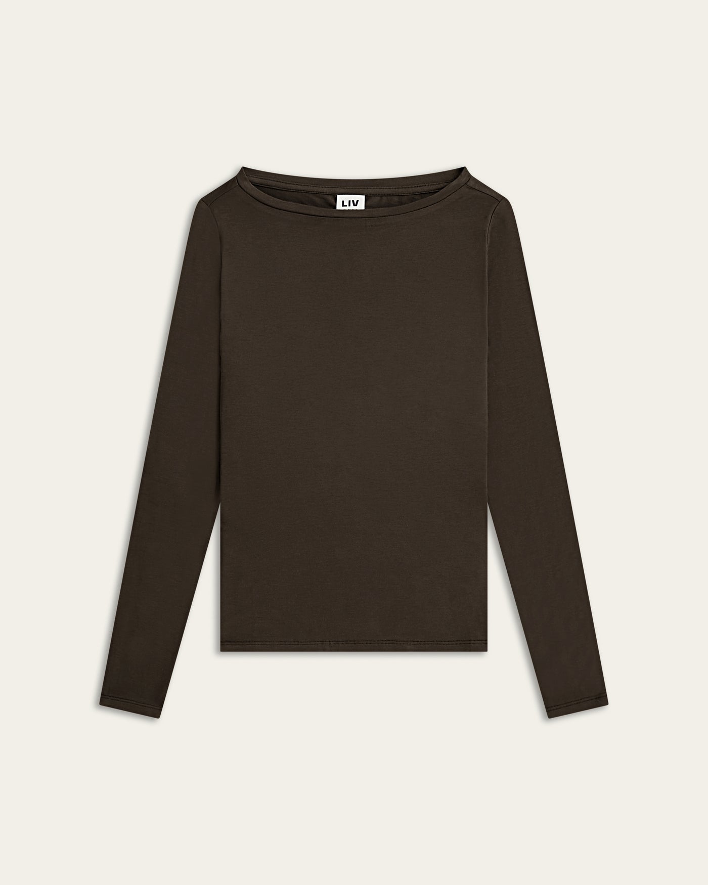 Boatneck Knit - Dark Brown