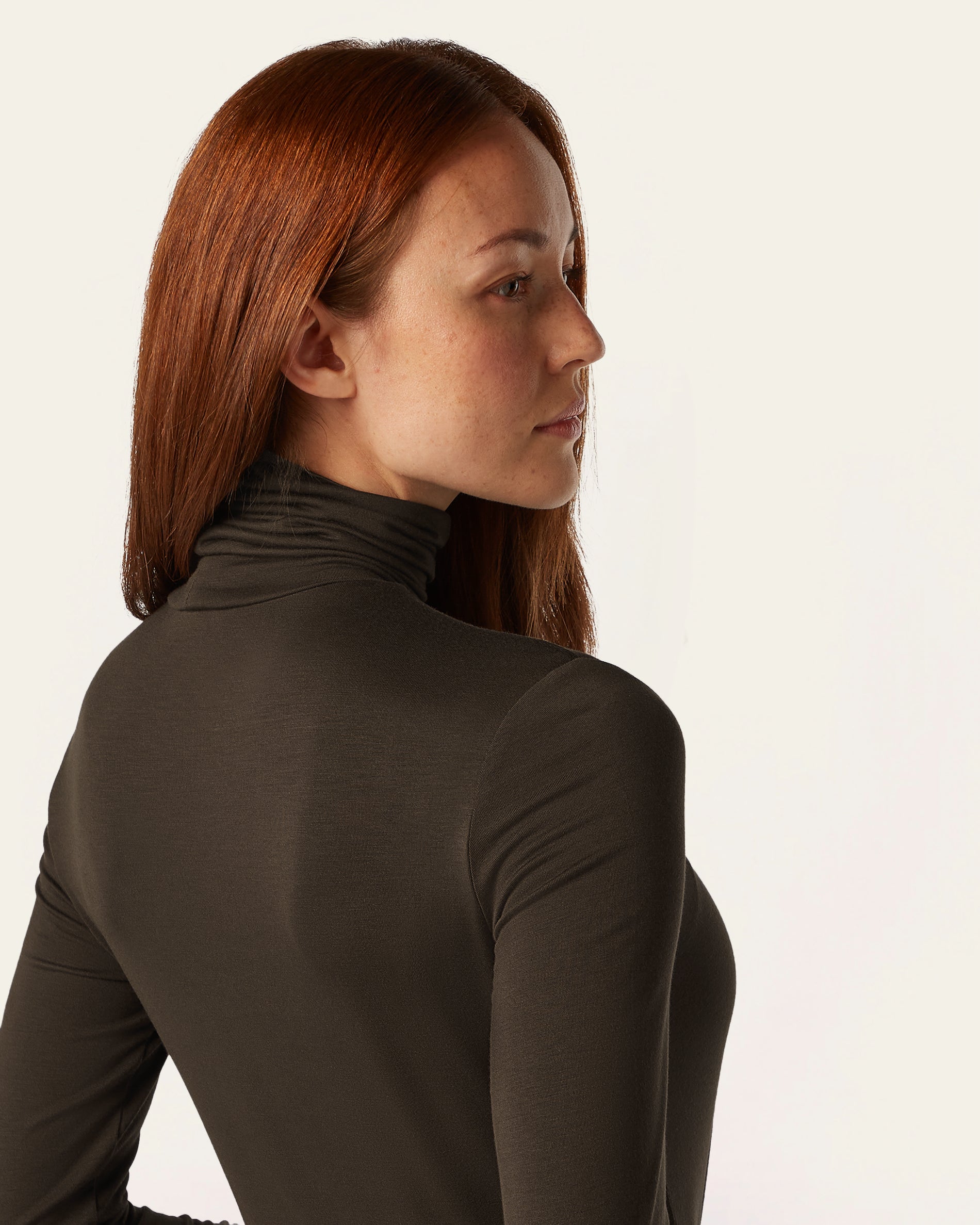 Turtleneck Knit - Dark Brown