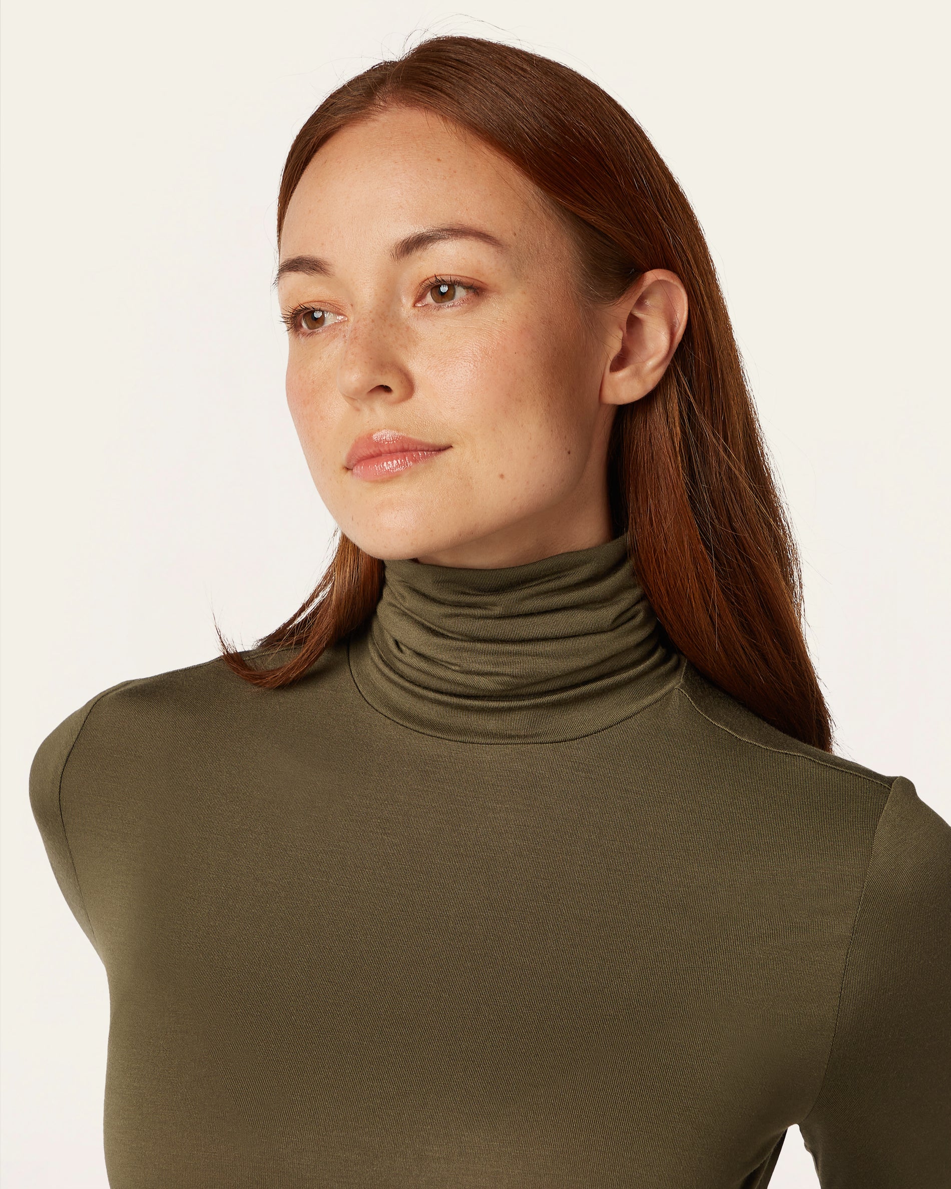 Turtleneck Knit - Dark Olive