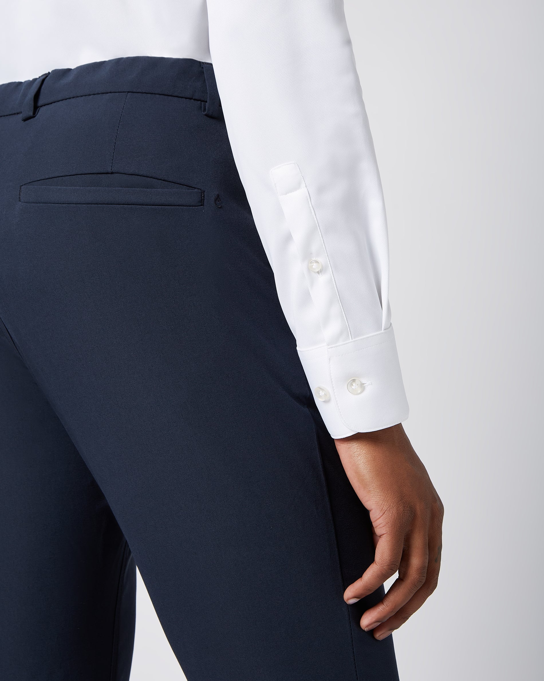 Prior Tech: Non-iron stretch shirt white