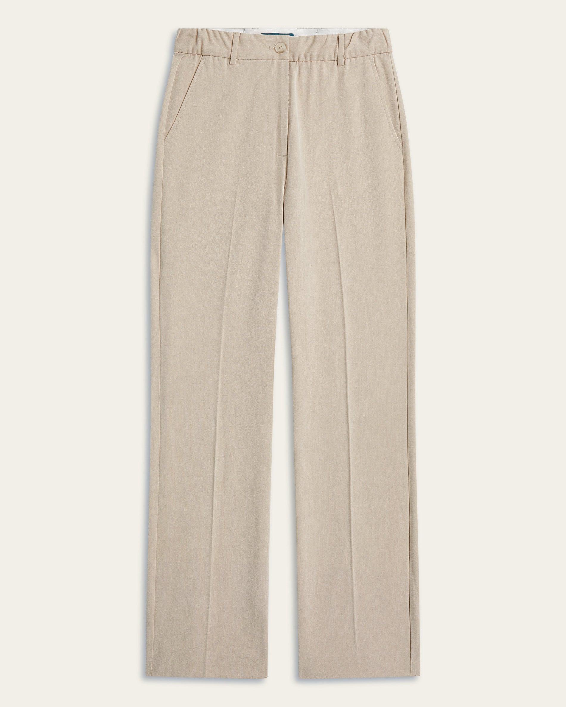 Straight Signature pants - Sand